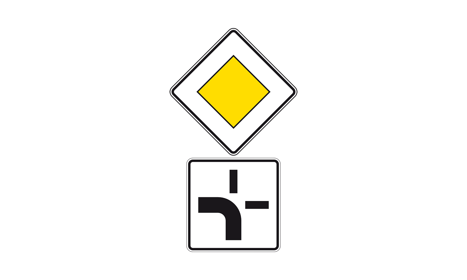Was bedeutet diese Verkehrszeichenkombination für Sie? (Frage-Nr. 1.4.