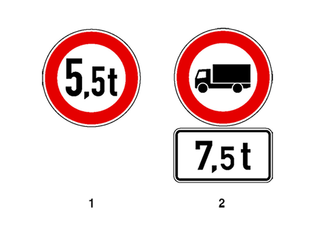 Welches Verkehrszeichen Bezieht Sich Auf Die Tatsächliche Gesamtmasse www.fuehrerschein-bestehen.de