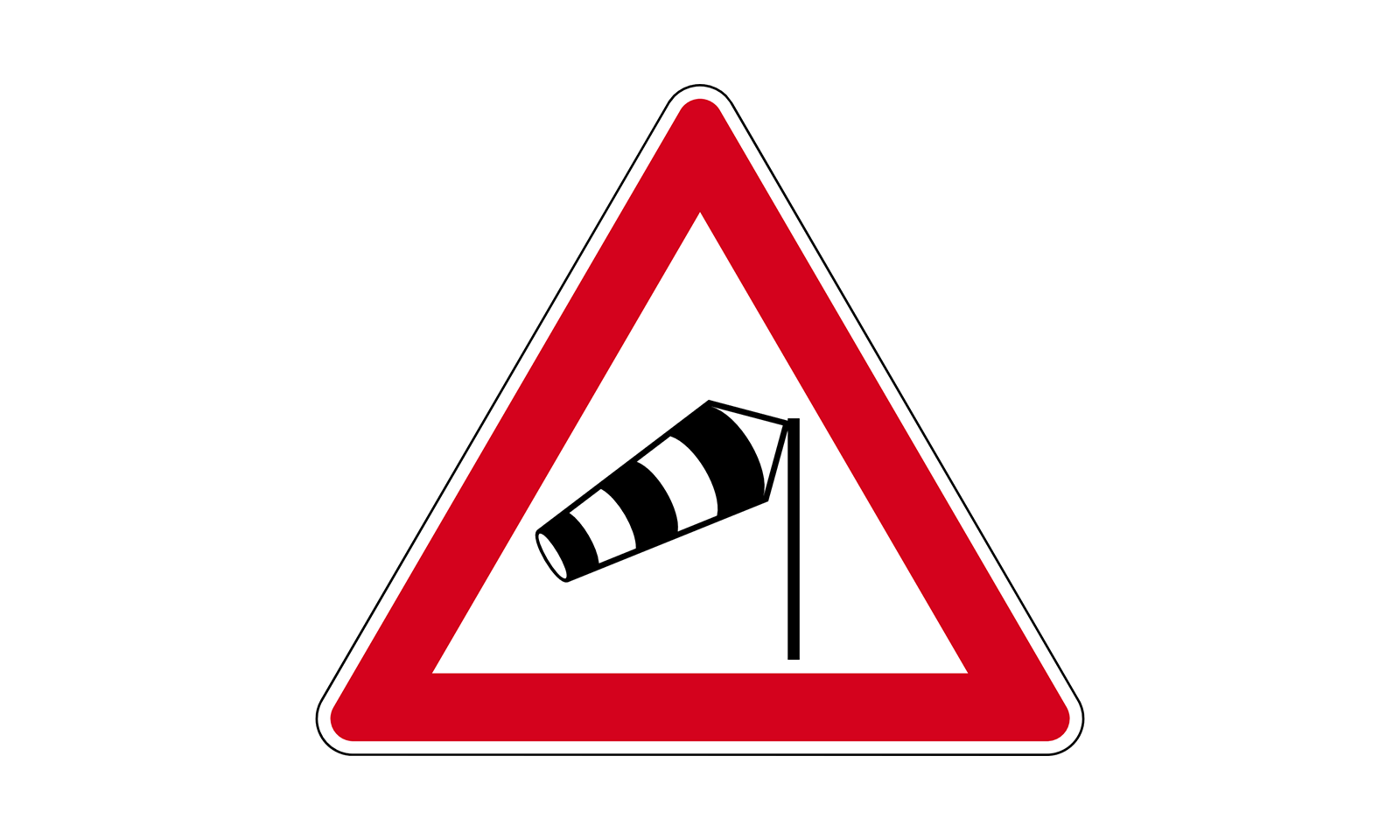 Worauf müssen sie sich bei diesem verkehrszeichen einstellen wind